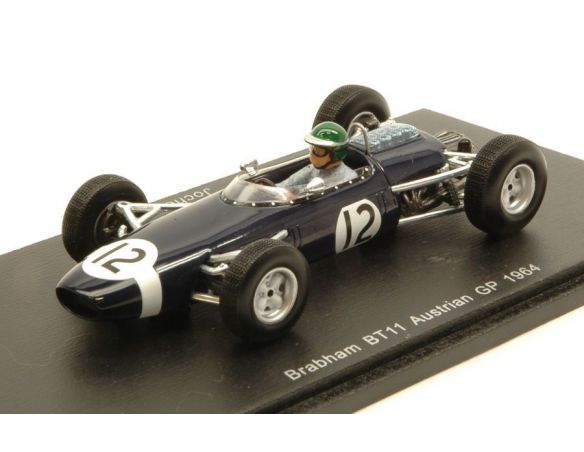 Spark Model S4335 BRABHAM BT11 J.RINDT 1964 N.12 RETIRED AUSTRIAN GP 1:43 Modellino