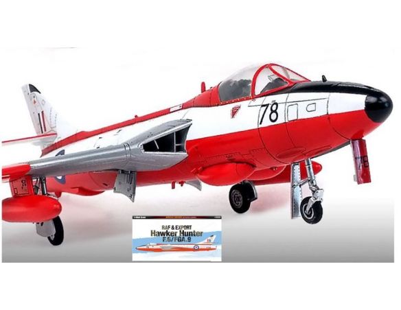 ACADEMY ACD12312 HAWKER HUNTER F.6/FGA.9 KIT 1:48 Modellino