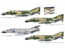 Italeri IT1373 F-4 C/D/J PHANTOM USA-US NAVY VIETNAM ACES DECALS x 4 VERSIONI KIT 1:72 Modellino