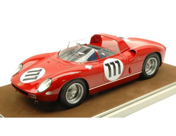Tecnomodel TMD1839D FERRARI 250 P N.111 ACCIDENT 1000 KM NURBUR.1963 PARKES-SCARFIOTTI 1:18 Modellino