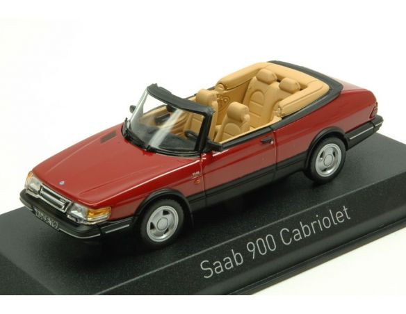 Norev NV810042 SAAB 900 TURBO 16 CABRIOLET 1992 RED 1:43 Modellino