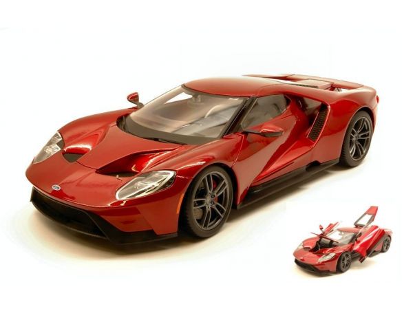 Maisto MI38134 FORD GT 2017 METALLIC RED EXCLUSIVE SERIES 1:18 Modellino