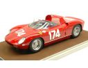 Tecnomodel TMD1839E FERRARI 250 P N.174 ACCIDENT TARGA FLORIO 1963 M.PARKES-J.SURTEES 1:18 Modellino