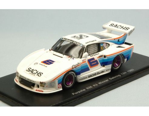 Spark Model S43SE80 PORSCHE 935 K3 N.6 WINNER 12 H SEBRING 1980 D.BARBOUR-J.FITZPATRICK 1:43 Modellino