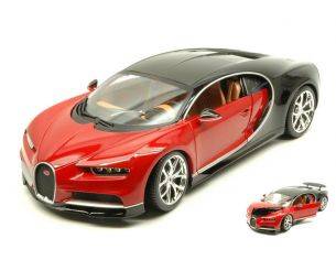 Bburago BU11040R BUGATTI CHIRON 2016 RED/BLACK 1:18 Modellino