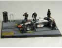 Microworld BE08 DIORAMA F.1 M.HAKKINEN'98 WINNER Modellino