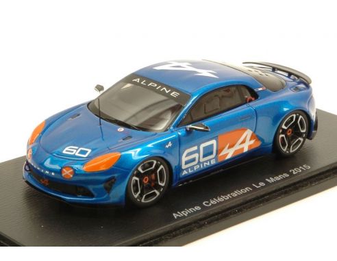 Spark Model S4947 RENAULT ALPINE A60 CELEBRATION 2015 BLUE 1:43 Modellino
