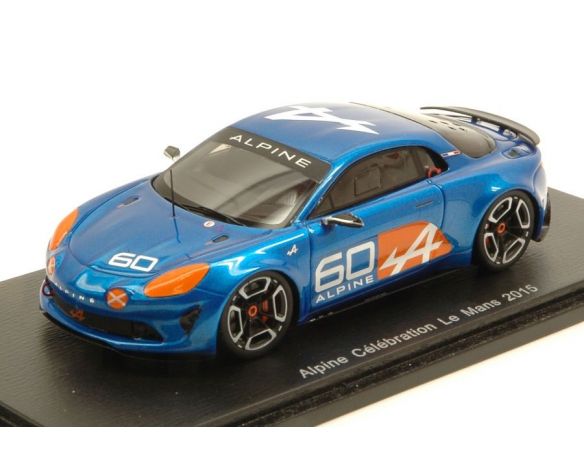 Spark Model S4947 RENAULT ALPINE A60 CELEBRATION 2015 BLUE 1:43 Modellino