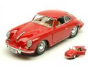 BBURAGO BU22079R PORSCHE 356 B COUPE  1961 RED 1:24 Modellino