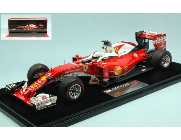 Looksmart LS18F104 FERRARI SF16-H S.VETTEL 2016 N.5 AUSTRALIAN GP 2016 C/VETRINA 1:18 Modellino