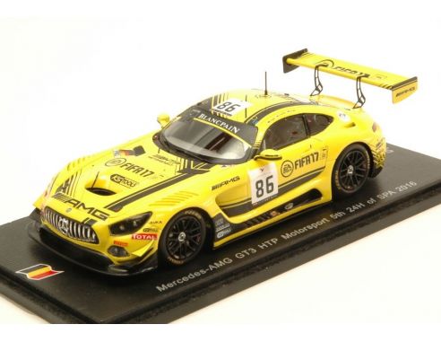 Spark Model SB125 MERCEDES GT3 N.86 5th 24 H SPA 2016 JAGER-PAFFET-GOTZ 1:43 Modellino