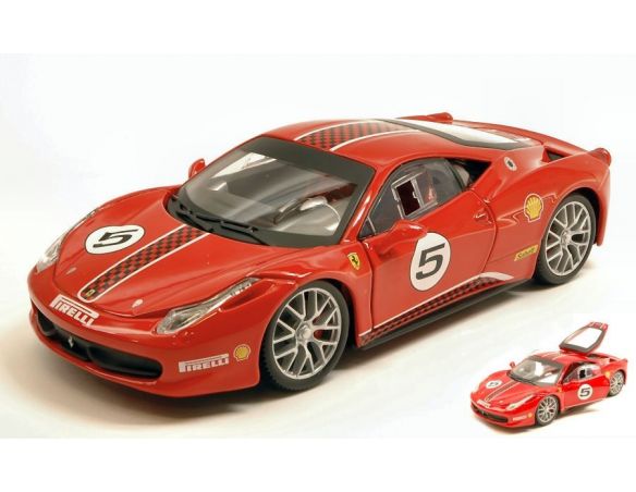 BBURAGO BU26302 FERRARI 458 CHALLENGE 2009 1:24 Modellino