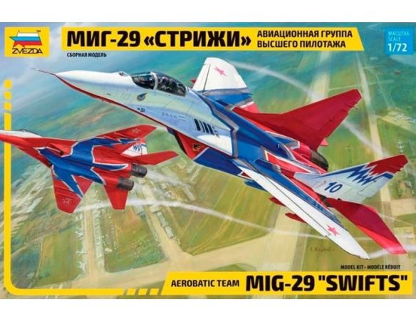 Zvezda Z7310 MIG-29 SWIFTS ACROBATIC TEAM KIT 1:72 Modellino