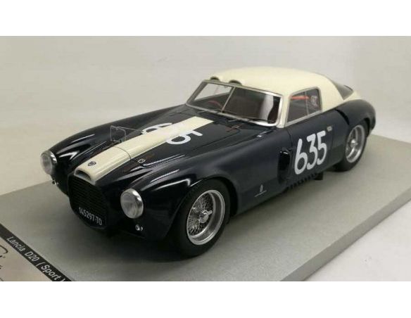 Tecnomodel TMD1841F LANCIA D20 N.635 RETIRED MILLE MIGLIA 1953 TARUFFI-GOBBETTI LIM.60 1:18 Modellino