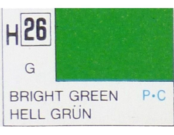 Gunze GU0026 BRIGHT GREEN GLOSS ml 10 Pz.6 Modellino