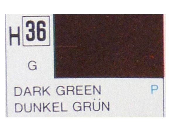 Gunze GU0036 DARK GREEN GLOSS ml 10 Pz.6 Modellino