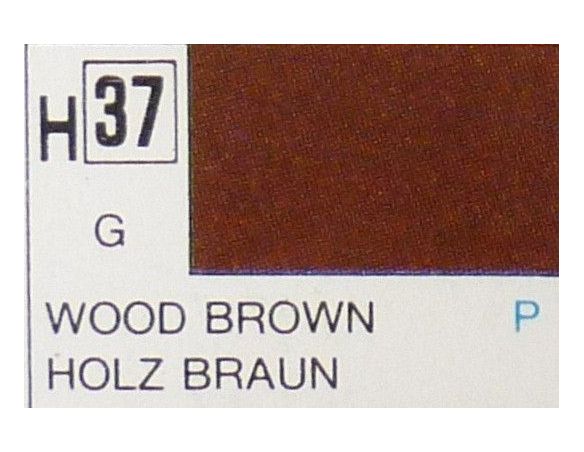 Gunze GU0037 WOOD BROWN GLOSS ml 10 Pz.6 Modellino