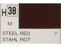 Gunze GU0038 STEEL RED  METALLIC  ml 10 Pz.6 Modellino