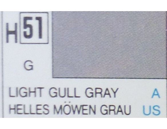 Gunze GU0051 LIGHT GULL GREY GLOSS ml 10 Pz.6 Modellino