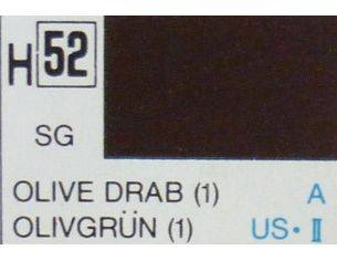 Gunze GU0052 OLIVE DRAB SEMI-GLOSS  ml 10 Pz.6 Modellino