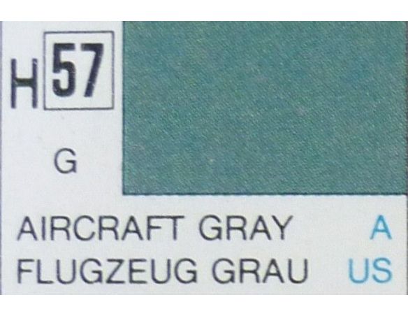 Gunze GU0057 AIRCRAFT GRAY GLOSS  ml 10 Pz.6 Modellino