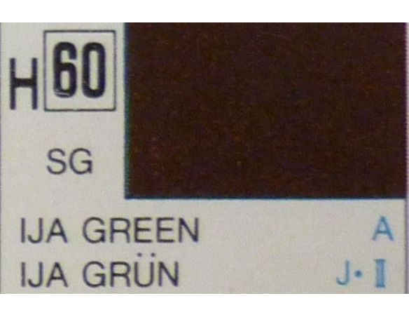 Gunze GU0060 IJA GREEN SEMI-GLOSS  ml 10 Pz.6 Modellino