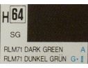 Gunze GU0064 DARK GREEN SEMI-GLOSS  ml 10 Pz.6 Modellino