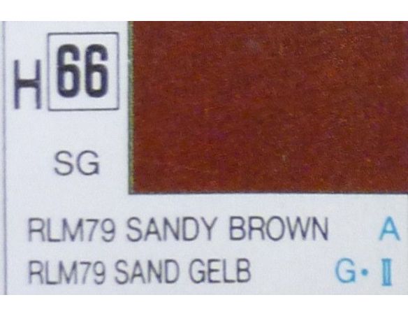 Gunze GU0066 SANDY BROWN SEMI-GLOSS ml 10 Pz.6 Modellino