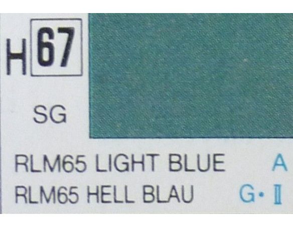 Gunze GU0067 LIGHT BLUE SEMI-GLOSS  ml 10 Pz.6 Modellino