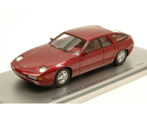 Kess Model KS43024010 PORSCHE 928 CUSTOM FACTORY 4 DOOR SEDAN 1986 METALLIC RED LIM.400 1:43 Modellino