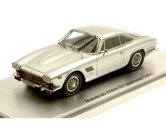Kess Model KS43014070 MASERATI 5000 GT BERTONE 1961 SILVER LIM.250 1:43 Modellino