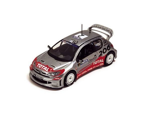 Ixo model RAM088 PEUGEOT 206 WRC N.2 FINLAND '02 1:43 Modellino TECA ROTTA