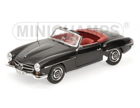 Minichamps PM100037030 MERCEDES 190 SL (W121) 1955 BLACK 1:18 Modellino