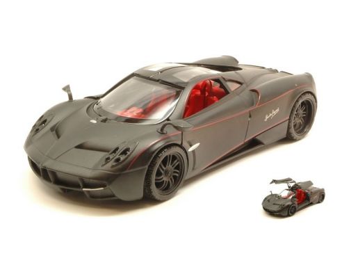 Motormax MTM79502 PAGANI HUAYRA SATIN SERIES MATT BLACK 1:24 Modellino