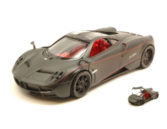 Motormax MTM79502 PAGANI HUAYRA SATIN SERIES MATT BLACK 1:24 Modellino