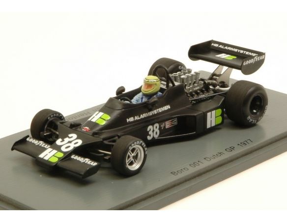 Spark Model S4801 BORO 001 BRIAN HENTON 1977 N.38 DISQUALIFIED DUTCH GP 1:43 Modellino