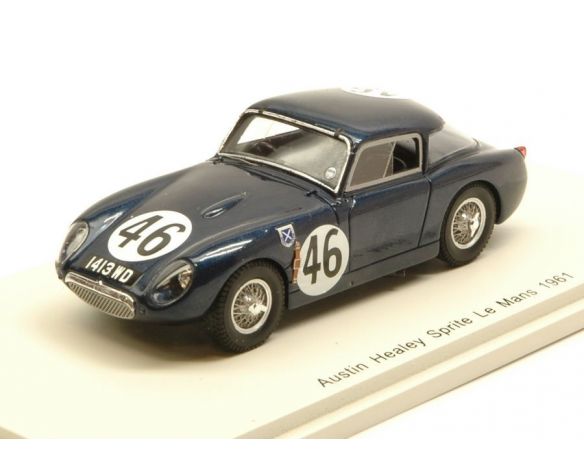Spark Model S4127 AUSTIN HEALEY SPRITE N.46 ACCIDENT LM 1961 N.SANDERSON-B.McKAY 1:43 Modellino
