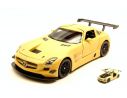 Motormax MTM79501Y MERCEDES SLS AMG GT3 2012 SATIN SERIES MATT YELLOW 1:24 Modellino