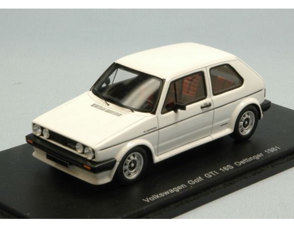 Spark Model S0838 VW GOLF GTI 16s OETTINGER 1981 WHITE 1:43 Modellino