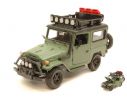 Motormax MTM79137GN TOYOTA FJ40 LAND CRISER 1974 MATT GREEN 1:24 Modellino