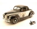 Motormax MTM73108WBK FORD DELUXE COUPE' 1940 HIGHWAY PATROL 1:18 Modellino