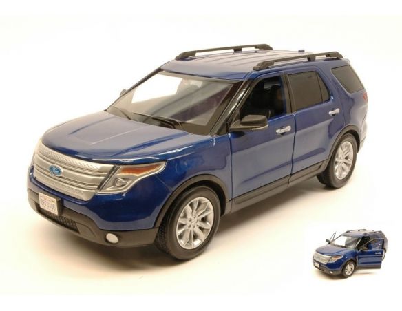 Motormax MTM73186B FORD EXPLORER XLT 2015 BLUE 1:18 Modellino