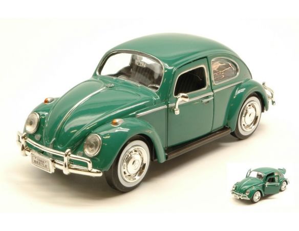 Motormax MTM73223GN VW BEETLE 1966 GREEN 1:24 Modellino