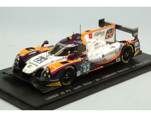 Spark Model S5108 LIGIER JS P2 N.22 32th LM 2016 V.CAPILLAIRE-E.MARIS-J.COLEMAN 1:43 Modellino