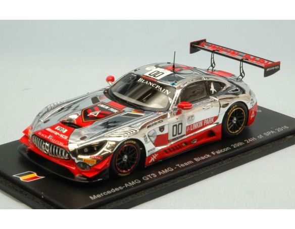 Spark Model SB132 MERCEDES GT3 N.0 20th 24 H SPA 2016 ENGEL-BUURMAN-SCHNEIDER 1:43 Modellino