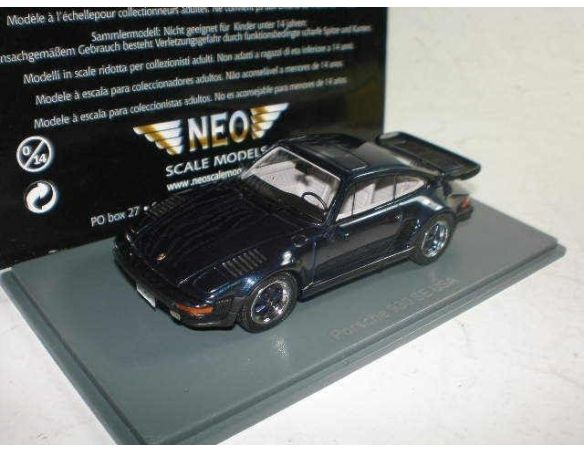 Neo 43273 PORSCHE 930 TURBO SE USA FLATNOSE BLU 1:43 Modellino