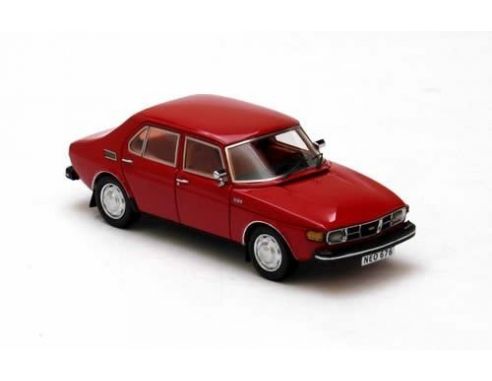 Neo 43676 SAAB 99 4-DOOR RED 1971 1/43 Modellino