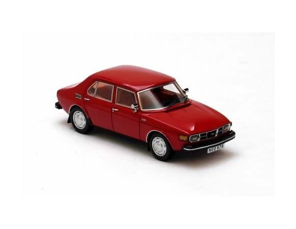 Neo 43676 SAAB 99 4-DOOR RED 1971 1/43 Modellino