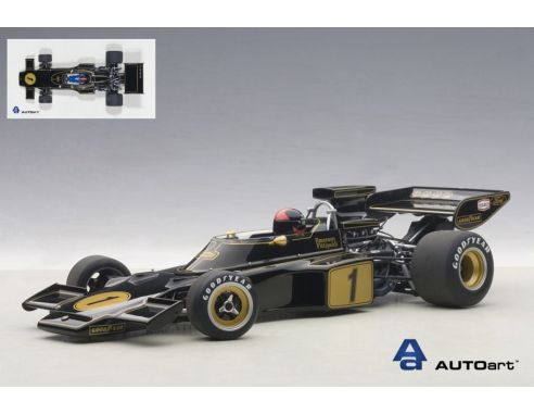 Auto Art / Gateway AA87328 LOTUS 72E E.FITTIPALDI 1973 N.1 C/FIGURINO PILOTA 1:18 Modellino