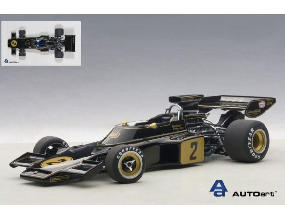 Auto Art / Gateway AA87329 LOTUS 72E R.PETERSON 1973 N.2 1:18 Modellino